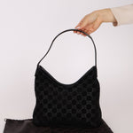 Gucci x Tom Ford Monogram Suede Shoulder Bag - FashioNica