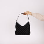 Gucci x Tom Ford Monogram Suede Shoulder Bag - FashioNica