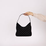 Gucci x Tom Ford Monogram Suede Shoulder Bag - FashioNica