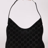 Gucci x Tom Ford Monogram Suede Shoulder Bag - FashioNica