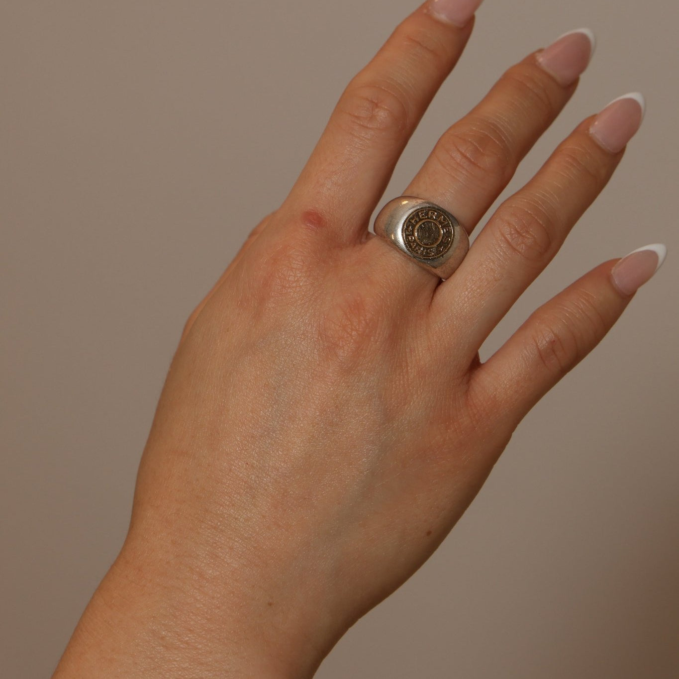 Hermès 18K YG & WG Clou de Selle Ring - FashioNica