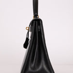 Hermès 1964 Noir Box Calf Retourne Kelly 28 - FashioNica