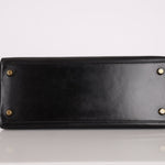 Hermès 1964 Noir Box Calf Retourne Kelly 28 - FashioNica