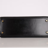 Hermès 1964 Noir Box Calf Retourne Kelly 28 - FashioNica