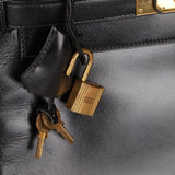 Hermès 1964 Noir Box Calf Retourne Kelly 28 - FashioNica