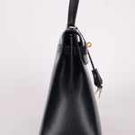Hermès 1966 Bleu Marine Boxcalf Sellier Kelly 32 GHW - FashioNica