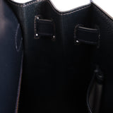 Hermès 1966 Bleu Marine Boxcalf Sellier Kelly 32 GHW - FashioNica