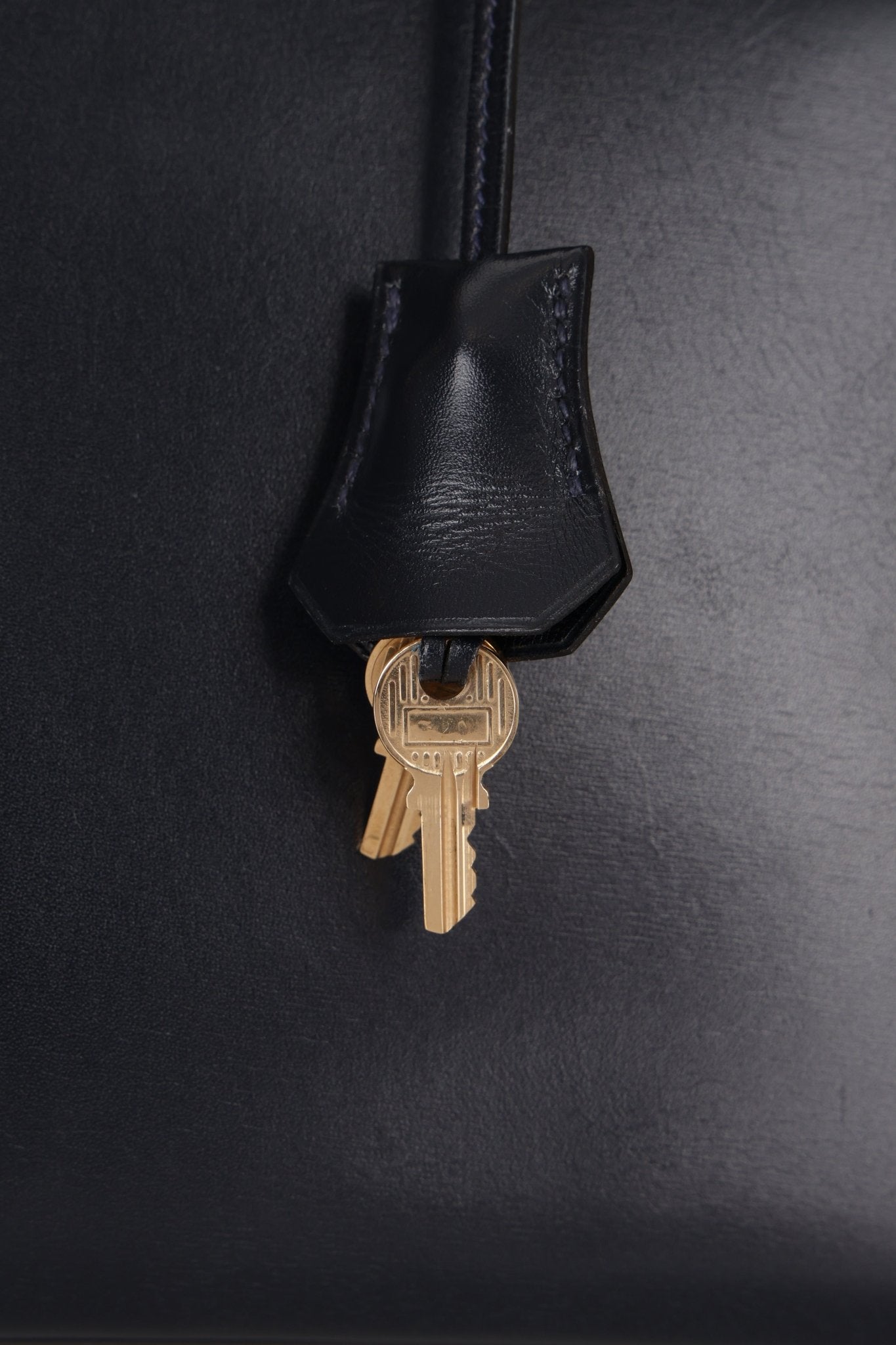 Hermès 1966 Bleu Marine Boxcalf Sellier Kelly 32 GHW - FashioNica