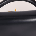 Hermès 1966 Bleu Marine Boxcalf Sellier Kelly 32 GHW - FashioNica