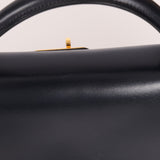 Hermès 1966 Bleu Marine Boxcalf Sellier Kelly 32 GHW - FashioNica