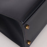 Hermès 1966 Bleu Marine Boxcalf Sellier Kelly 32 GHW - FashioNica