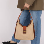 Hermès 1975 Vintage Tsako Canvas Shoulder Bag - FashioNica