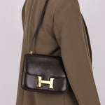Hermès 1976 Chocolate Constance 23 GHW - FashioNica