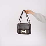 Hermès 1976 Chocolate Constance 23 GHW - FashioNica