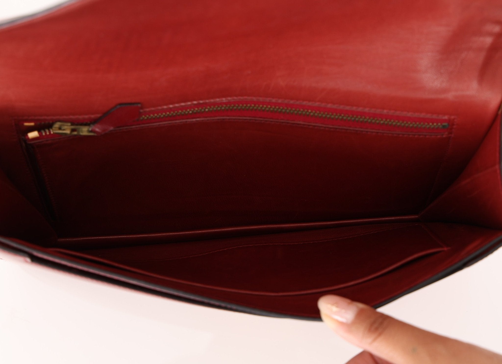 Hermès 1977 Rouge Boxcalf 2 - Way Lydie Bag GHW - FashioNica