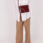 Hermès 1977 Rouge Boxcalf 2 - Way Lydie Bag GHW - FashioNica