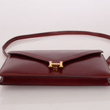 Hermès 1977 Rouge Boxcalf 2 - Way Lydie Bag GHW - FashioNica