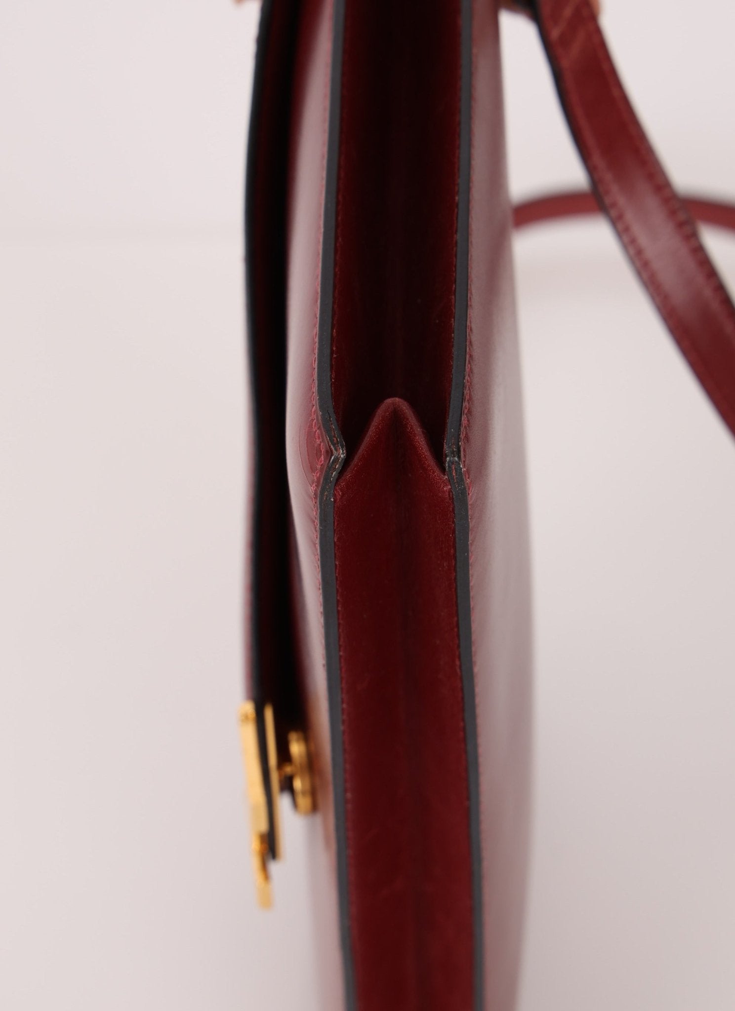Hermès 1977 Rouge Boxcalf 2 - Way Lydie Bag GHW - FashioNica