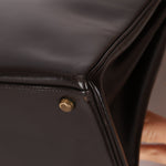 Hermès 1979 Chocolate Box Retourne Kelly 32 with Strap - FashioNica