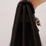 Hermès 1979 Chocolate Box Retourne Kelly 32 with Strap - FashioNica