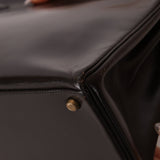 Hermès 1979 Chocolate Box Retourne Kelly 32 with Strap - FashioNica