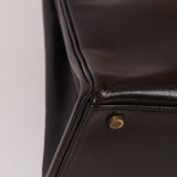 Hermès 1979 Chocolate Box Retourne Kelly 32 with Strap - FashioNica