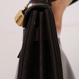 Hermès 1979 Chocolate Box Retourne Kelly 32 with Strap - FashioNica