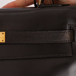 Hermès 1979 Chocolate Box Retourne Kelly 32 with Strap - FashioNica