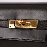 Hermès 1979 Chocolate Box Retourne Kelly 32 with Strap - FashioNica