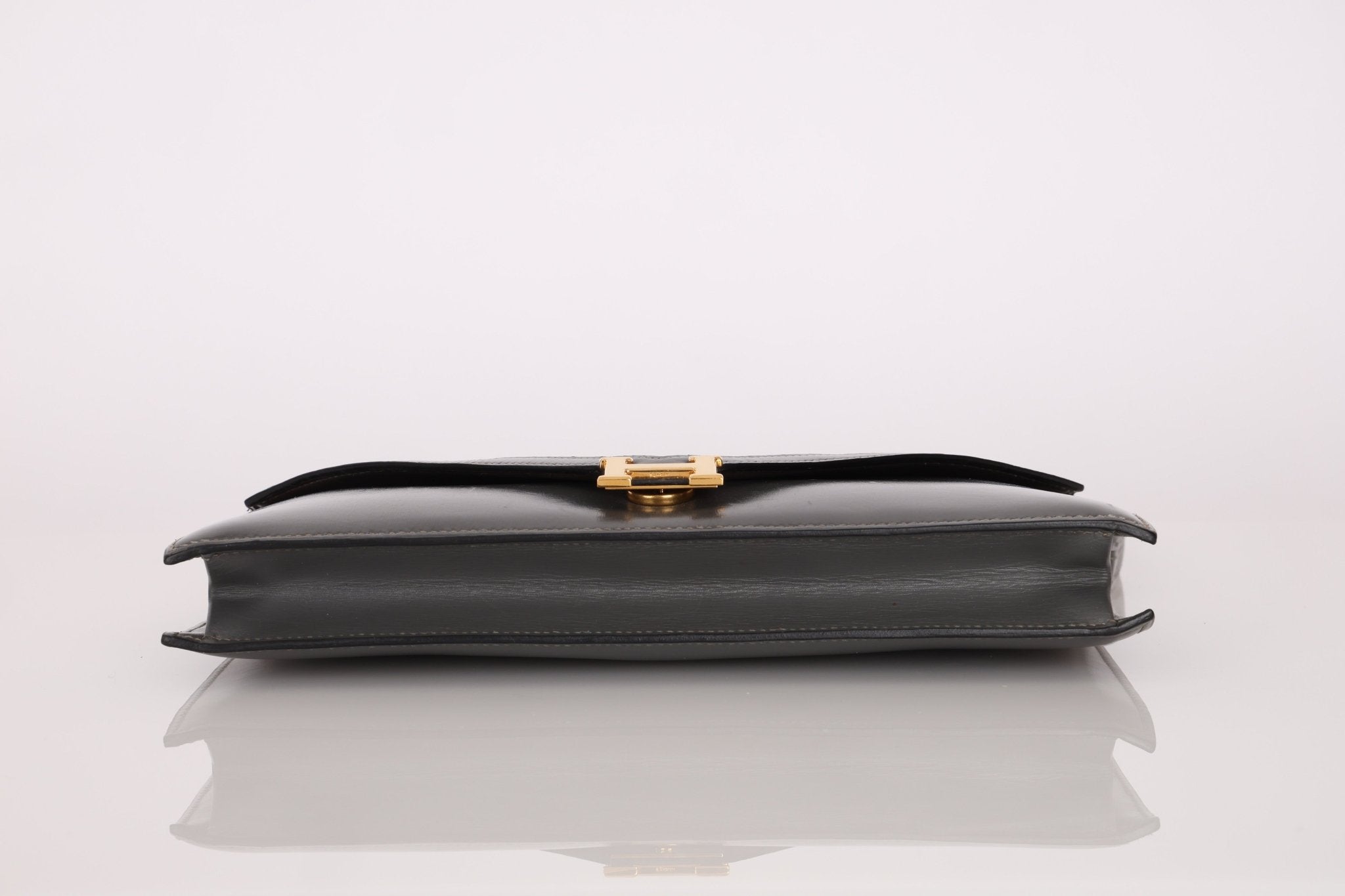 Hermès 1982 Graphite Box Lydie GHW - FashioNica