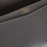Hermès 1982 Graphite Box Lydie GHW - FashioNica