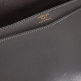Hermès 1982 Graphite Box Lydie GHW - FashioNica