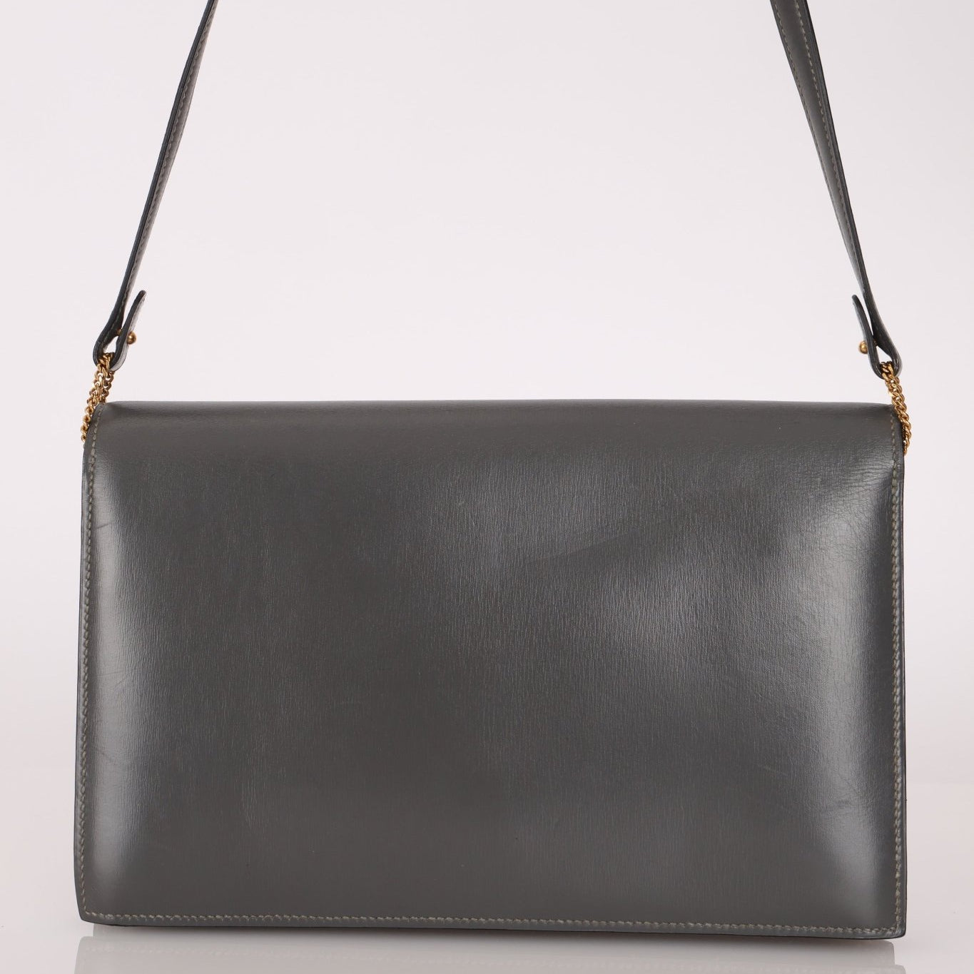 Hermès 1982 Graphite Box Lydie GHW - FashioNica