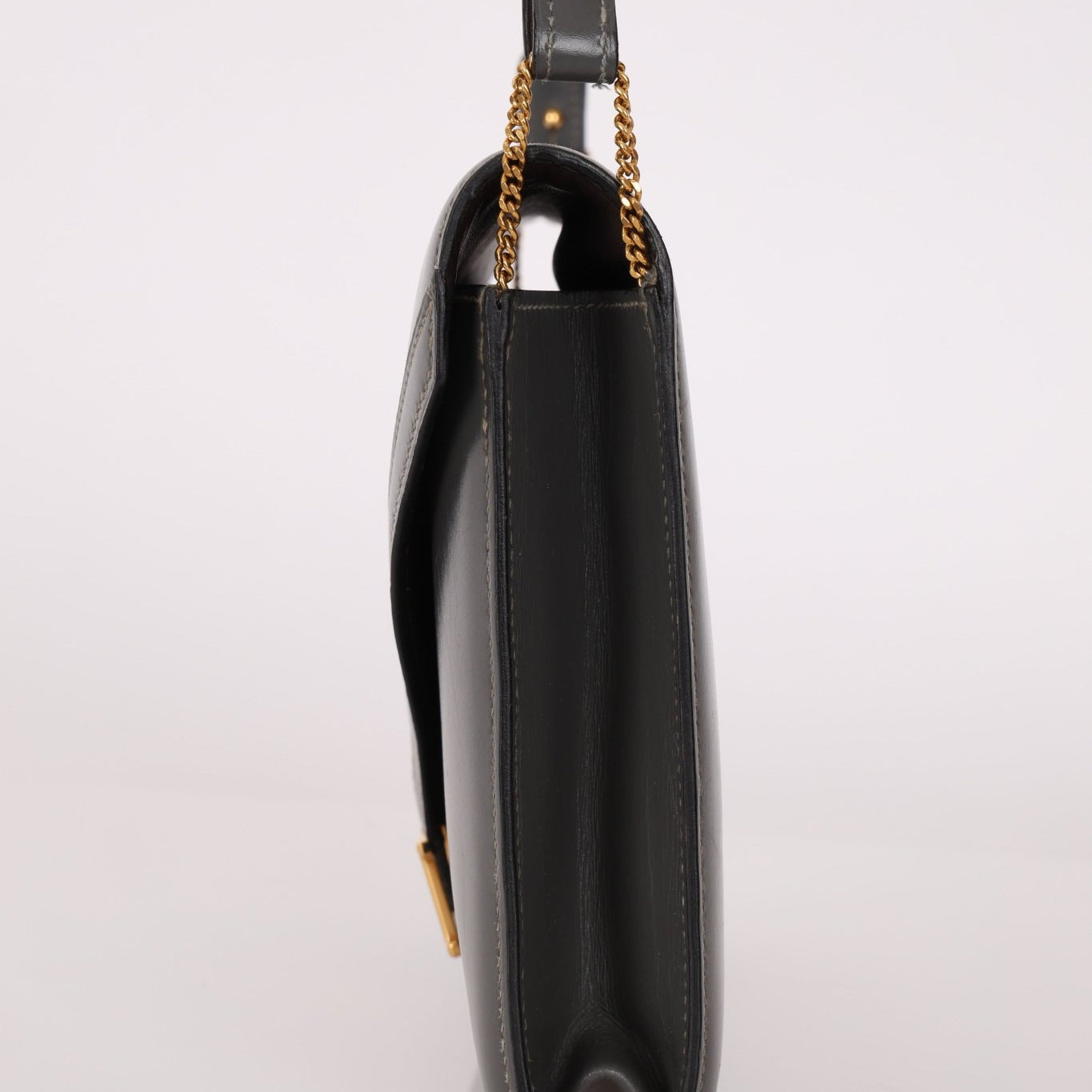 Hermès 1982 Graphite Box Lydie GHW - FashioNica