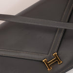 Hermès 1982 Graphite Box Lydie GHW - FashioNica