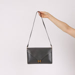 Hermès 1982 Graphite Box Lydie GHW - FashioNica