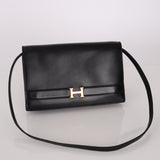 Hermès 1985 Annie Boxcalf Shoulder Bag - FashioNica