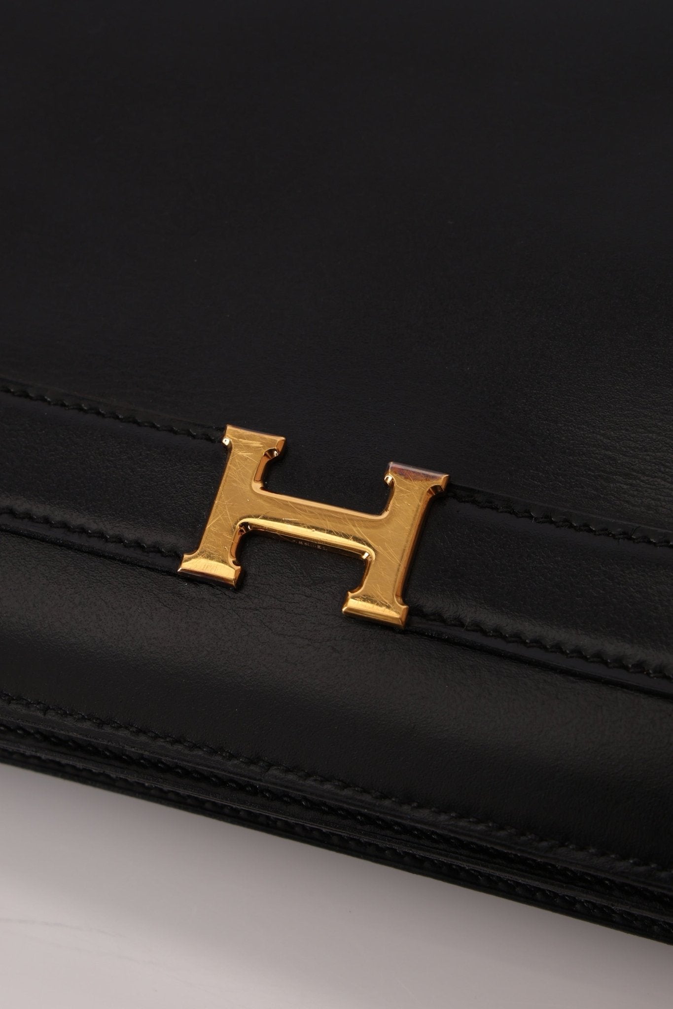 Hermès 1985 Annie Boxcalf Shoulder Bag - FashioNica