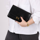 Hermès 1985 Annie Boxcalf Shoulder Bag - FashioNica