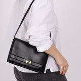 Hermès 1985 Annie Boxcalf Shoulder Bag - FashioNica