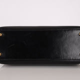 Hermès 1986 Noir Box Kelly 28 Sellier GHW - FashioNica