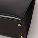 Hermès 1986 Noir Box Kelly 28 Sellier GHW - FashioNica