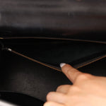 Hermès 1986 Noir Box Kelly 28 Sellier GHW - FashioNica