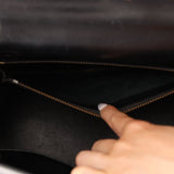 Hermès 1986 Noir Box Kelly 28 Sellier GHW - FashioNica