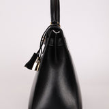 Hermès 1986 Noir Box Kelly 28 Sellier GHW - FashioNica