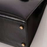 Hermès 1986 Noir Box Kelly 28 Sellier GHW - FashioNica