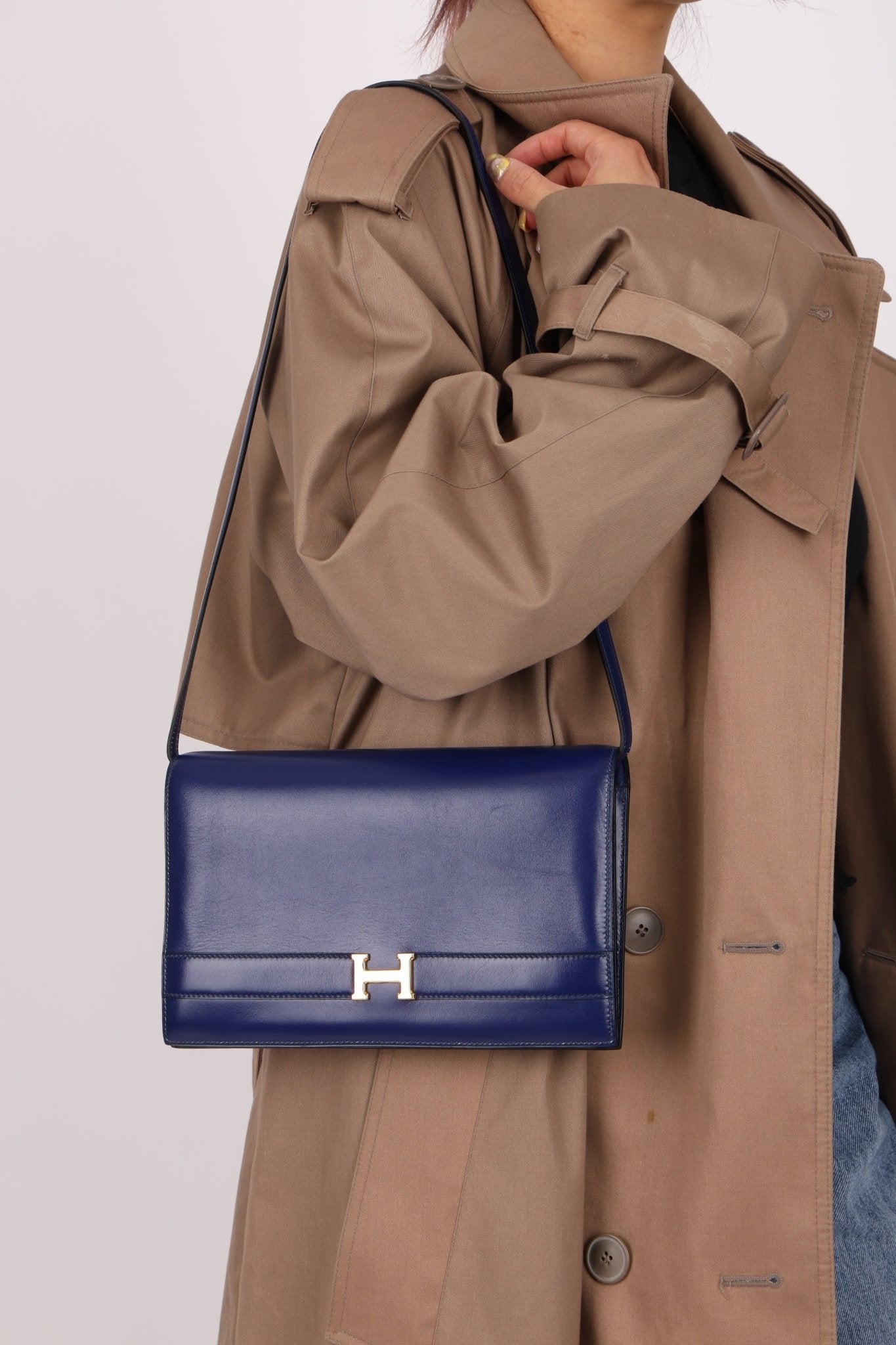 Hermès 1988 Box Sac Annie GHW - FashioNica