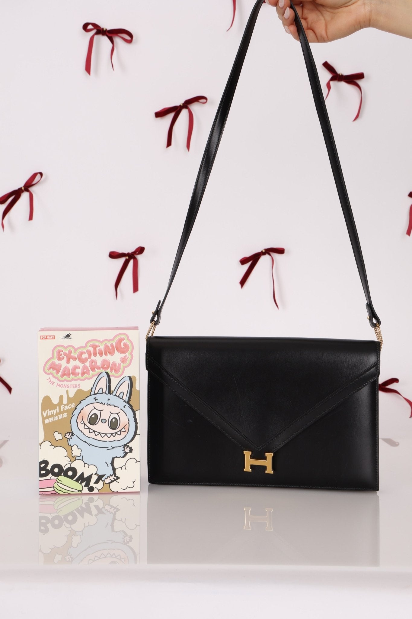 Hermès 1990 Noir Box Lydie GHW - FashioNica