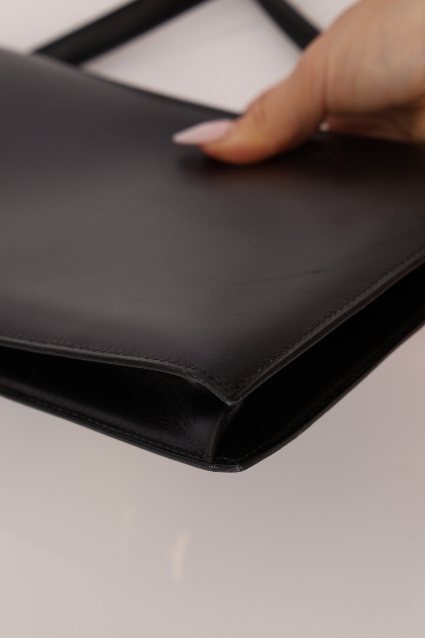 Hermès 1990 Noir Box Lydie GHW - FashioNica