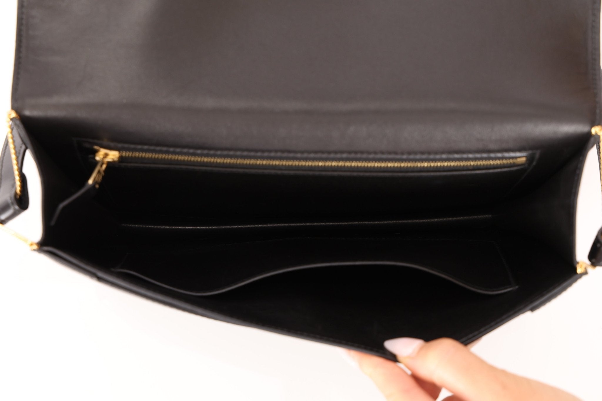 Hermès 1990 Noir Box Lydie GHW - FashioNica